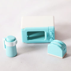 3pcs Dollhouse Microwave & Toaster Accessories for Dollhouses