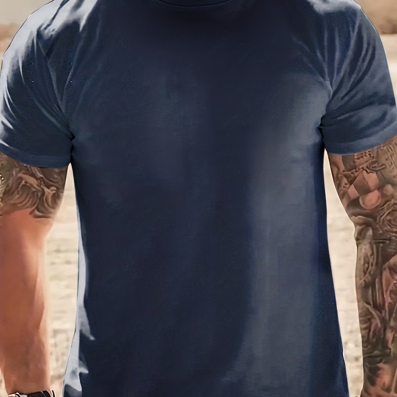 Men's Animals Graphic Print T shirt Casual Comfy Slightly Stretch Crew Neck Tee
