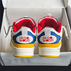 Men's Lace Up Skate Shoes Non Slip Casual Shoes For Youth