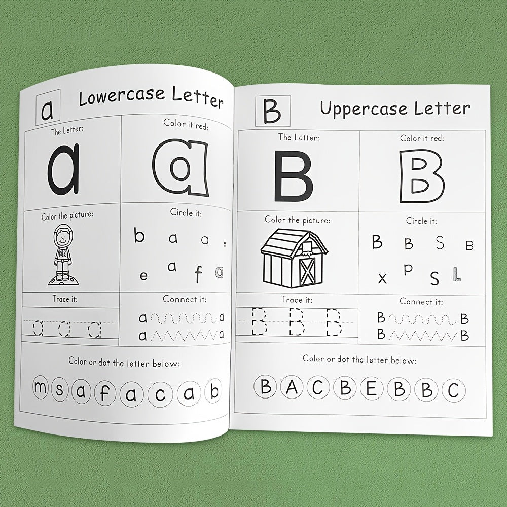Alphabet Learning Workbook for Kids - Pen Control Training Copybook