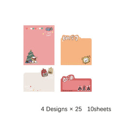 Animal Academy Cartoon Sticky Notes 100 Sheets