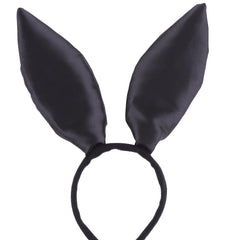 Satin Bunny Ears Headband for Cosplay Party Costume