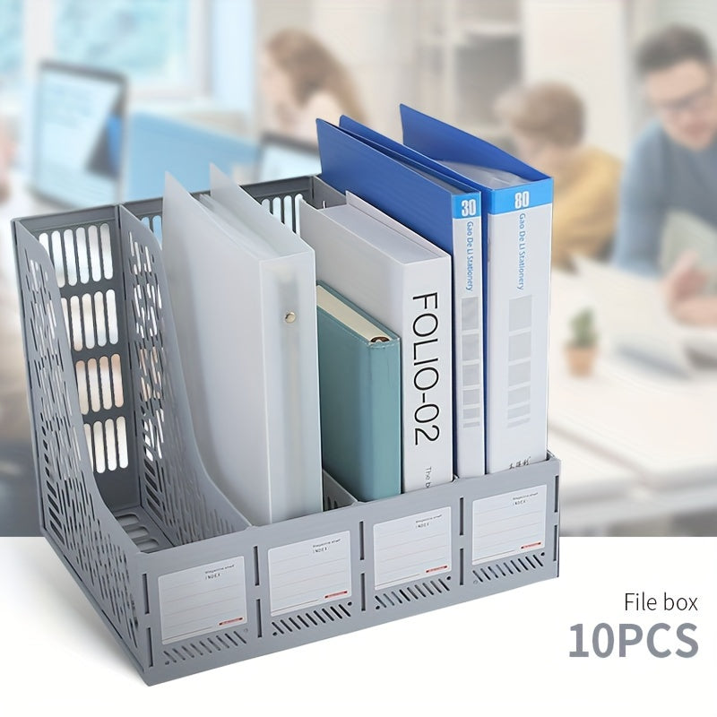 10pcs Desk Organizer File Holder Office Stationery Organizer