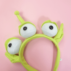 Three Eyed Alien Monster Headband Plush Headwear