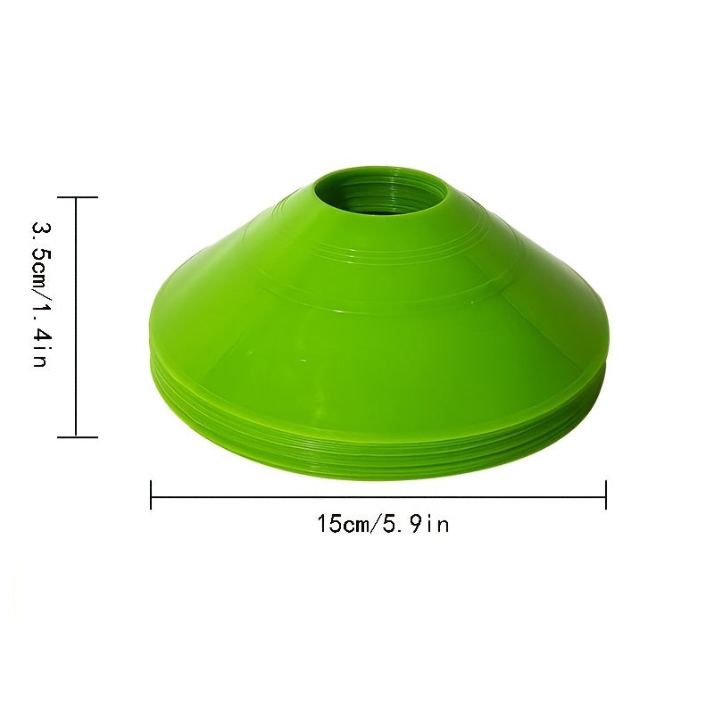 10pcs Football Training Marker Soccer Ball Training Disc Marker Cone