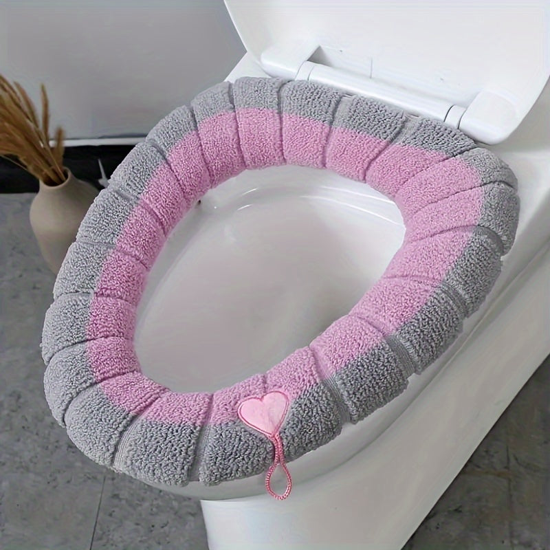 Warm Toilet Seat Cushion Winter Washable Waterproof Toilet Seat Mat