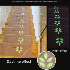 Luminous Stair Treads Rugs Non Slip Indoor Carpets for Wooden Steps