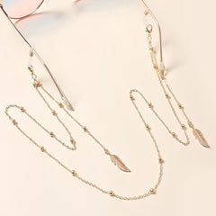 Leaf Pendant Glasses And Face Mask Accessory Metal Chain Glasses Chain