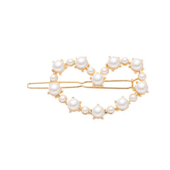 Heart Round Metal Hair Clip Geometric Hair Accessories for Girls