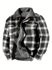 Men's Plush Lapel Thick Winter Jacket