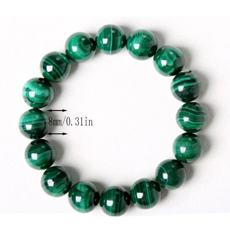 Malachite Bracelet Natural Quartz Stone Men's Bracelet