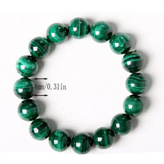 Malachite Bracelet Natural Quartz Stone Men's Bracelet