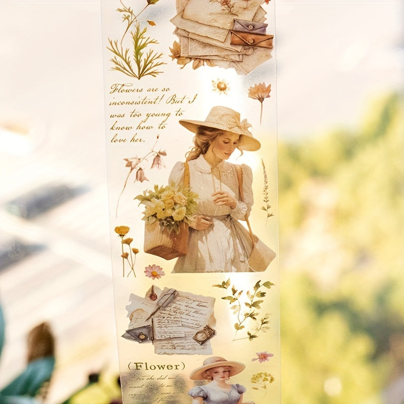 Retro Diary Tape River Of Time Series Collage Sticker