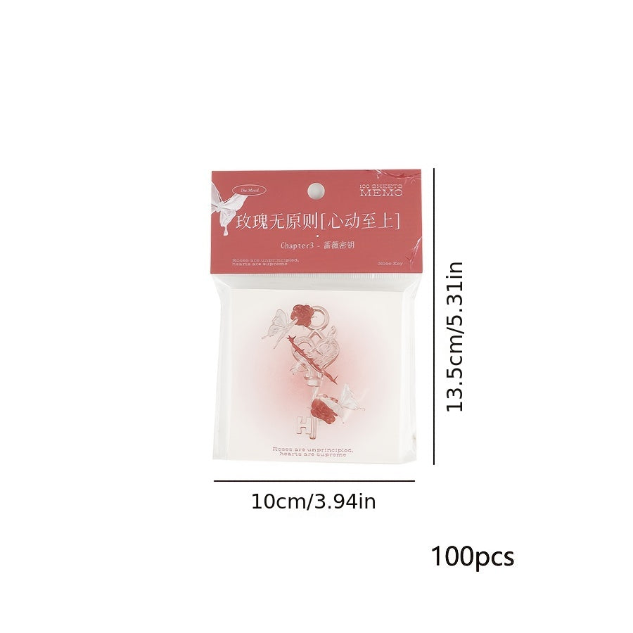 Romantic Sticky Notes - 100 Sheets