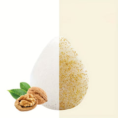 2pcs Walnut Seed Frosted Potato Face Wash Puff Exfoliating Water Drop Sponge