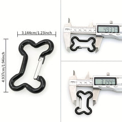Bone Shaped Aluminum Mountaineering Buckle for Camping