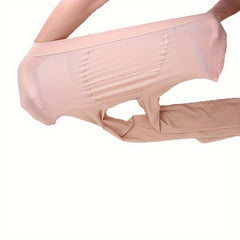  Casual Stockings Women's 40D Solid Nylon High Rise Stretch Panty