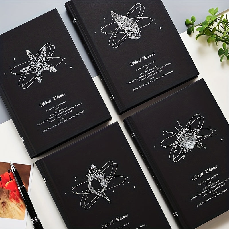 Gothic Starry Shell Starfish Journal Notebook