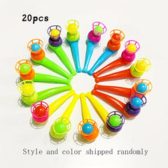 20pcs Floating Blow Balls Interactive Tube Toys Assorted Colors
