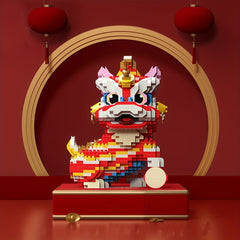 Chinese Culture Lion Awakening Building Block Toy