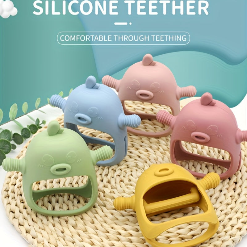 Silicone Baby Teething Gloves, BPA Free, Pain Relief Chewing Toy