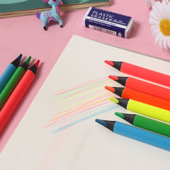 Neon Colored Pencils Set - Professional Drawing Pencil Set