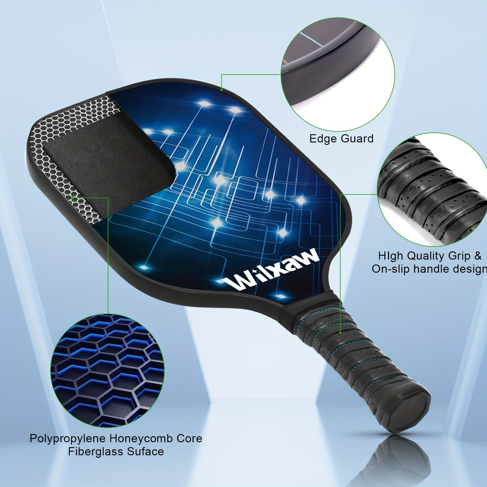 Complete Pickleball Set - Paddles, Balls, Sweatbands, Ball Pickers
