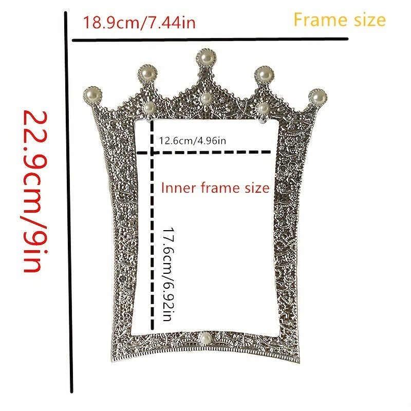 Gorgeous Faux Pearl Photo Frame for Home Decor with Inner Paper
