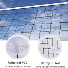 Foldable Volleyball Net Standard Size Indoor/Outdoor Use