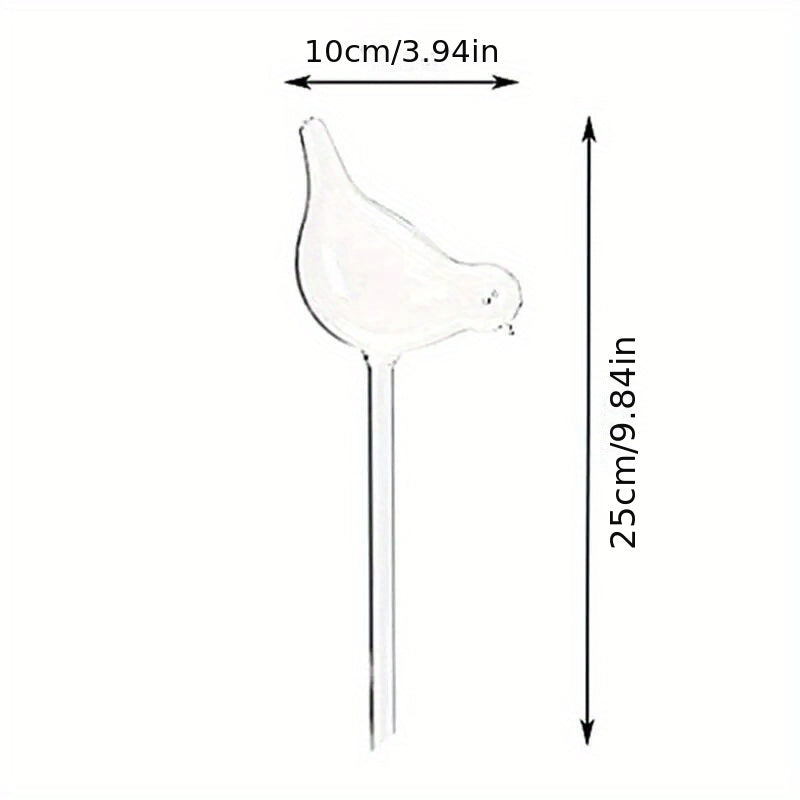 Automatic Plant Waterer Bird Shape Clear Plastic Aqua Bulbs