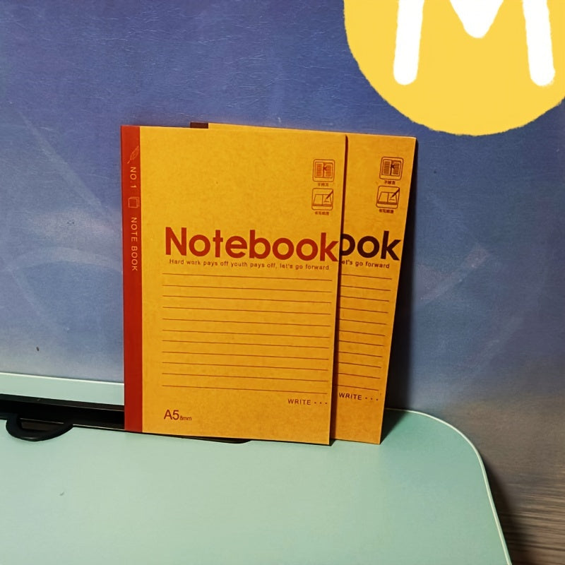 2pcs Cowhide School Notebook 18 Sheets