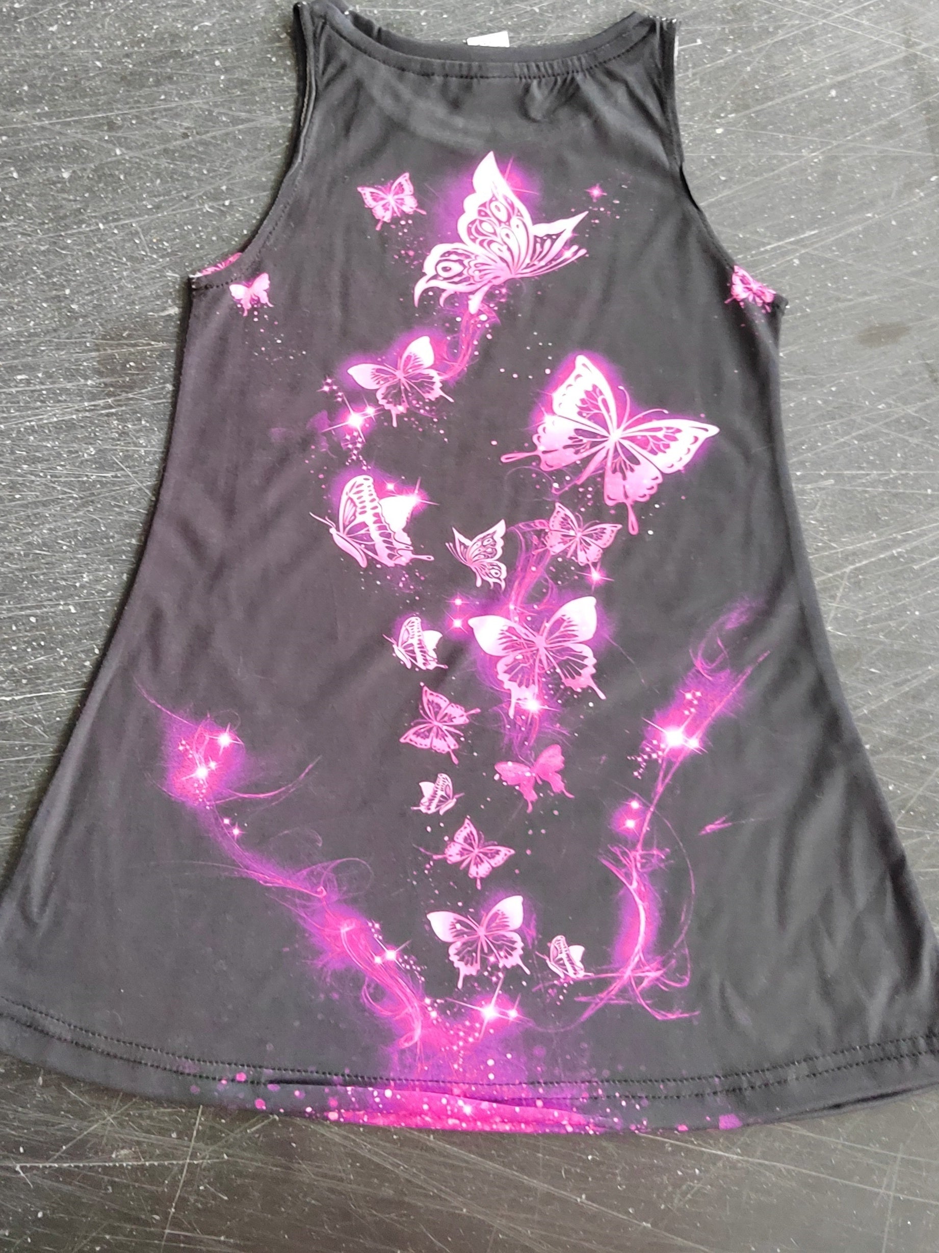 Butterfly Print Princess Dress for Girls