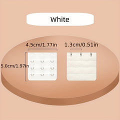 6pcs Solid Bra Extenders Elastic Bra Band Women's Lingerie Accessories