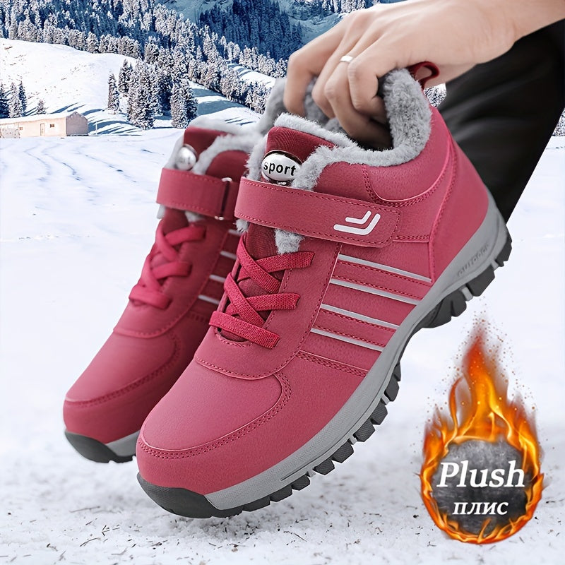 Plush Lined Snow Boots Non Slip Winter Outdoor Shoes