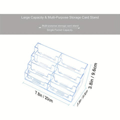 Vertical Business Card Box 4 Layers - Holds 80 Cards/Layer - Counter Display