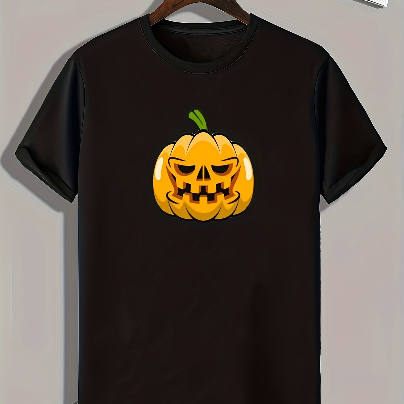 Halloween Pumpkin Print Men's Graphic T-shirt