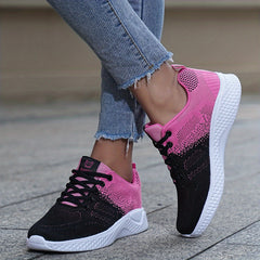 Mesh Sports Running Shoes Woven Breathable Sneakers Women's Footwear