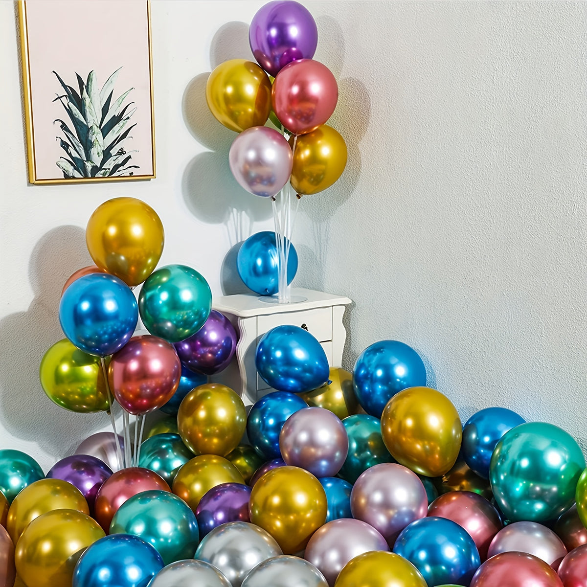 Metal Pearl Balloons 30 48 Cm 10 Colors Latex Balloons Birthday