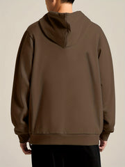 Teddy Bear Print Hoodie Men's Pullover Sweatshirt