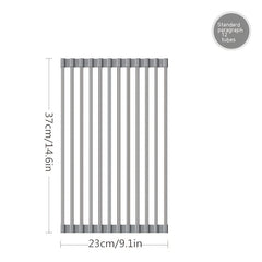 Roll Up Dish Drying Rack Foldable Sink Mat
