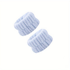 2pcs Microfiber Wrist Washband Absorbent and Moisture Proof Wrist Strap