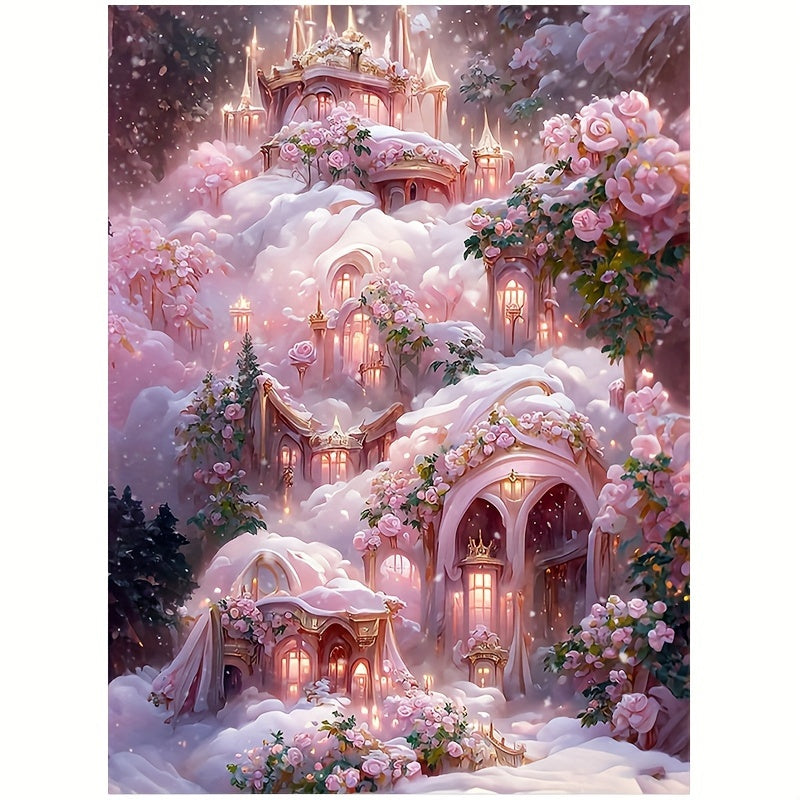 5D Castle Diamond Painting Set for Beginners - 11.8x7.88 Inches