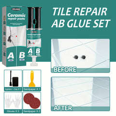 Ceramic Tile Repair AB Adhesive Set Metal Ceramic Tile Filling Crack Clogging
