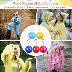 10pcs Adult Rain Ponchos Disposable Emergency Raincoats