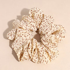 Dot Printed Oversize Scrunchie Ponytail Elastic Hair Tie for Women