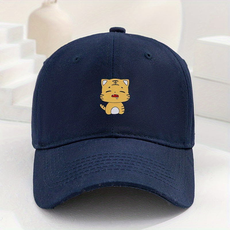 Tiger Print Baseball Cap Cotton Sports Hat Unisex Dad Hats