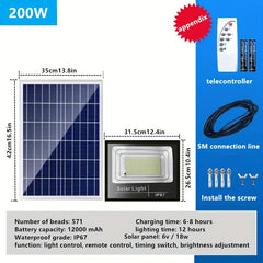 Solar Street Light 200W with 473 Light Beads
