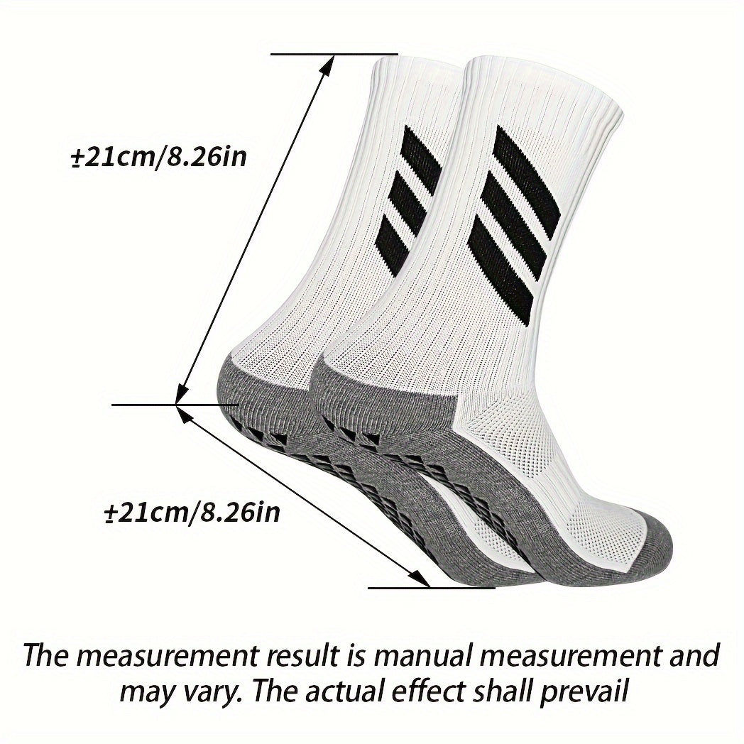 2 Pairs Non Slip Soccer Socks Outdoor Sports Socks Football Socks