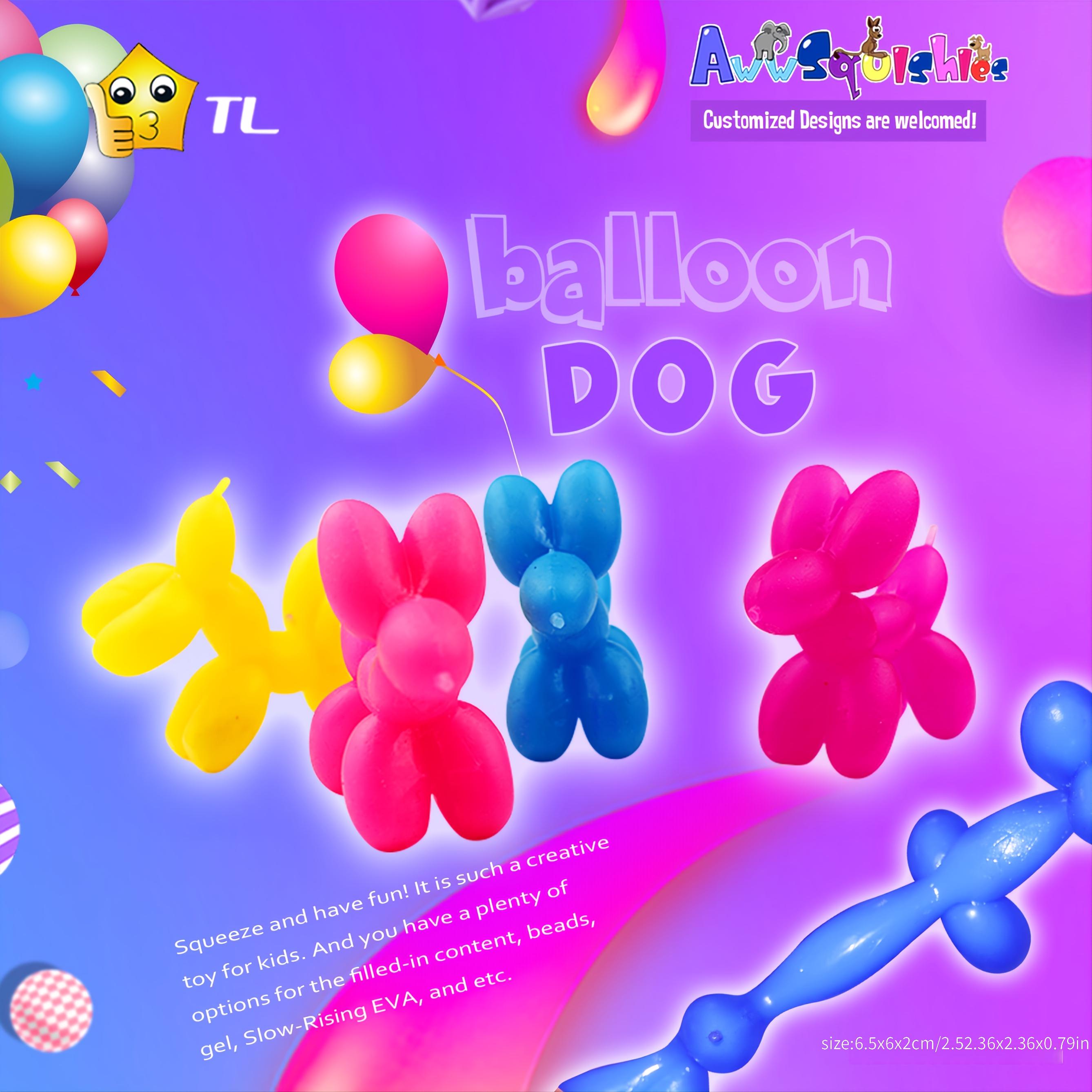 Colorful Puppy Balloon Stress Relief Fidget Toy