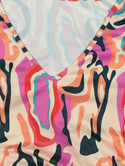 Random Print Long Sleeve Top & Pants Set